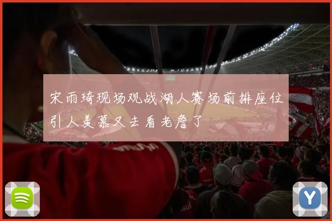 宋雨琦现场观战湖人赛场前排座位引人羡慕又去看老詹了